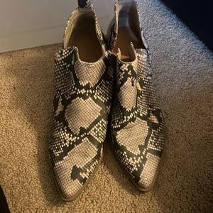 Lightly used slip on ankle boots